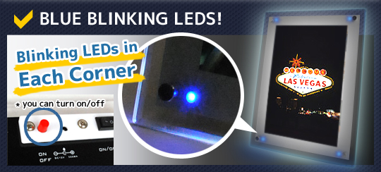 Blue blinking LEDs!