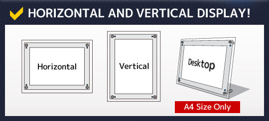 Horisontal and Vertical display!